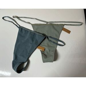 Skims Thin Line Thongs in Kyanite and Mineral Size 3X Lot of 2